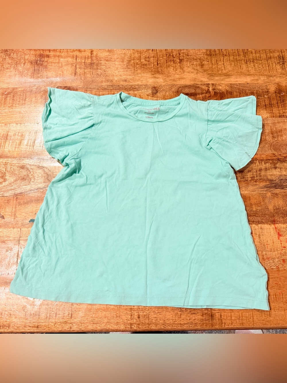 Crewcuts Flutter Sleeve Shirt Size Large 10-12